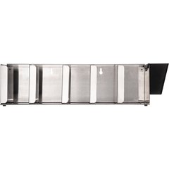 L1022 Adjustable Lid Organizer 5 Stack - Stainless Steel  - Silver