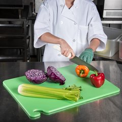 CB182412GN Cut-N-Carry Cutting Board 18" x 24" x 0.5" - Green