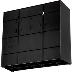 PCL3ADJ Portion Cup & Lid Organizer - Adjustable  - Black