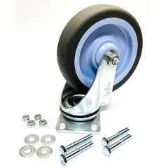 IT410CS00 CASTER 5" SWIVEL NON-MARK GRAY