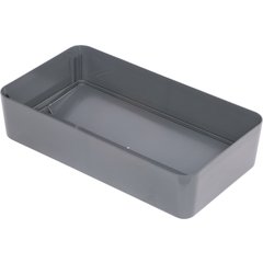 34202423 TrimLine™ Rectangle Swing Top Waste Container Trash Can Lid 15 and 23 Gallon - Gray