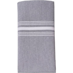 54251822NH014 Chambray Striped Napkin 18" x 22" - Black