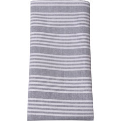 54351822NH503 Snap Drape® Ticking Striped Napkin 18" x 22" - Black