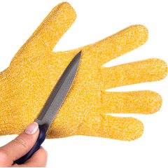 SG10-Y-L Cut-Resistant Glove w/ Spectra® - Yellow - Large 1 - White