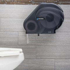 R3090TBK Oceans® Reserva® 9-10.5" Jumbo Bath Tissue Dispenser with Stub Roll, 3.25" core, Black Pearl  - Black