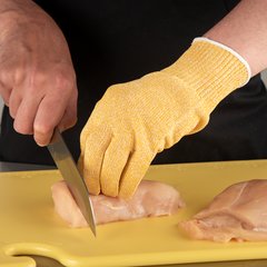 SG10-Y-L Cut-Resistant Glove w/ Spectra® - Yellow - Large 1 - White