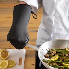 UPM15BK Ultigrip Oven Mitt - Puppet Style - 15 Inch  - Black