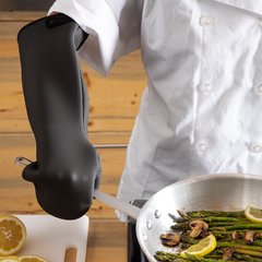 UPM17BK Ultigrip Oven Mitt - Puppet Style - 17 Inch  - Black