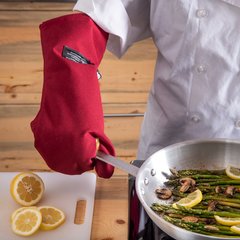 KT0218 Cool Touch Flame - Conventional Mitt - 17 Inch  - Maroon