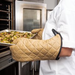 811TG17 Bestan® Oven Mitt - 17 Inch  - Tan