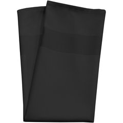 54682222NH014 Milan Milan Satin Band Napkin 22” x 22” - Black
