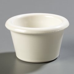S27542 Melamine Smooth Ramekin 1.5 oz - Bone
