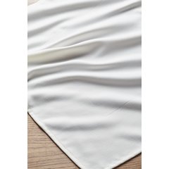 54432222NH010 Milan Birdseye Banded Napkin 22” x 22” - White