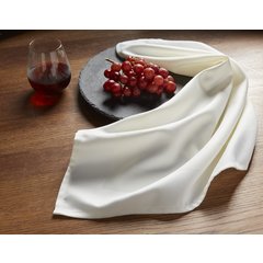 54682222NH770 Milan Milan Satin Band Napkin 22” x 22” - Cream
