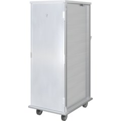 DXPAL1T1D10 Aluminum Tray Meal Delivery Cart 10 Tray - Aluminum