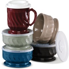 DX300061 Turnbury® Insulated Pedestal Base Mug 8 oz (48/cs) - Cranberry