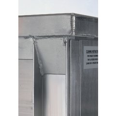 DXPAL1T1D10 Aluminum Tray Meal Delivery Cart 10 Tray - Aluminum