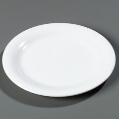 3300202 Sierrus™ Melamine Narrow Rim Dinner Plate 10.5" - White