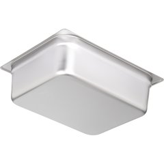 607124 DuraPan™ Light Gauge Stainless Steel Steam Table Hotel Pan 1/2 Size, 4" Deep