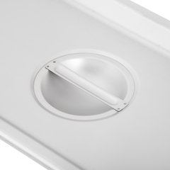 607130C DuraPan™ Stainless Steel Steam Table Hotel Pan Handled Cover 1/3 Size