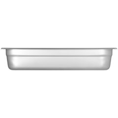 607232 DuraPan™ Light Gauge Stainless Steel Steam Table Hotel Pan 2/3 Size, 2.5" Deep