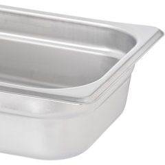 607132 DuraPan™ Light Gauge Stainless Steel Steam Table Hotel Pan 1/3 Size, 2.5" Deep