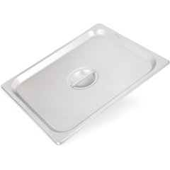 607120C DuraPan™ Stainless Steel Steam Table Hotel Pan Handled Cover 1/2 Size