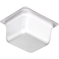 607164 DuraPan™ Light Gauge Stainless Steel Steam Table Hotel Pan 1/6 Size, 4" Deep