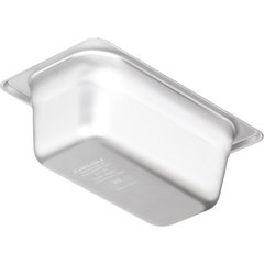 607192 DuraPan™ Light Gauge Stainless Steel Steam Table Hotel Pan 1/9 Size, 2.5" Deep