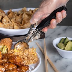 60300-30 Stainless Steel Disher Scoop #30 Size 1.3 oz - Black