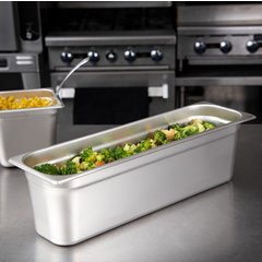60700HL6 DuraPan™ Light Gauge Stainless Steel Steam Table Long Hotel Pan Long 1/2 Size, 6" Deep