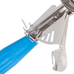 60300-16 Stainless Steel Disher Scoop #16 Size 2.75 oz - Blue