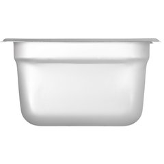 607164 DuraPan™ Light Gauge Stainless Steel Steam Table Hotel Pan 1/6 Size, 4" Deep