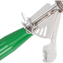 60300-12 Stainless Steel Disher Scoop #12 Size 3.3 oz - Green