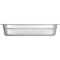 607122 DuraPan™ Light Gauge Stainless Steel Steam Table Hotel Pan 1/2 Size, 2.5" Deep