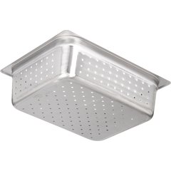 607124P DuraPan™ Light Gauge Stainless Steel Perforated Steam Table Hotel Pan 1/2 Size, 4" Deep