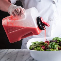 640000 Container with Black Lid 1 Gal - Black