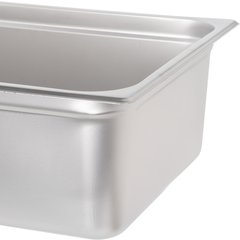 607006 DuraPan™ Light Gauge Stainless Steel Steam Table Hotel Pan Full-Size, 6" Deep