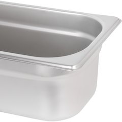 60700HL4 DuraPan™ Light Gauge Stainless Steel Steam Table Long Hotel Pan Long 1/2 Size, 4" Deep