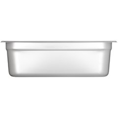 607124 DuraPan™ Light Gauge Stainless Steel Steam Table Hotel Pan 1/2 Size, 4" Deep
