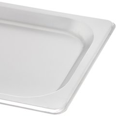 607130C DuraPan™ Stainless Steel Steam Table Hotel Pan Handled Cover 1/3 Size
