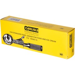 60300-10 Stainless Steel Disher Scoop #10 Size 3.8 oz - Ivory