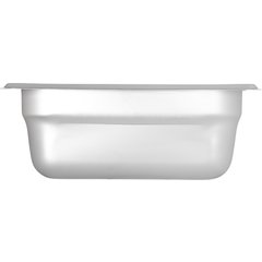 607162 DuraPan™ Light Gauge Stainless Steel Steam Table Hotel Pan 1/6 Size, 2.5" Deep