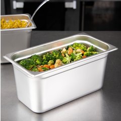 607136 DuraPan™ Light Gauge Stainless Steel Steam Table Hotel Pan 1/3 Size, 6" Deep