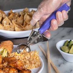 60300-40 Stainless Steel Disher Scoop #40 Size 0.9 oz - Orchid