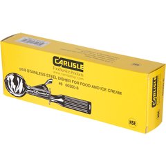 60300-6 Stainless Steel Disher Scoop #6 Size 4.7 oz - White