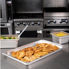 607001 DuraPan™ Light Gauge Stainless Steel Steam Table Hotel Pan Full-Size, 1" Deep