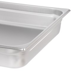 607232 DuraPan™ Light Gauge Stainless Steel Steam Table Hotel Pan 2/3 Size, 2.5" Deep
