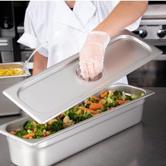 60700HLC DuraPan™ Light Gauge Stainless Steel Steam Table Long Hotel Pan Cover Half-Size