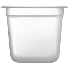 607166 DuraPan™ Light Gauge Stainless Steel Steam Table Hotel Pan 1/6 Size, 6" Deep